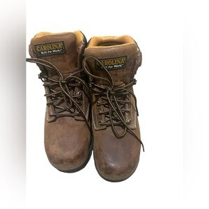 Carolina Boots Bruno CA5520 Brown‎ Steel Toe Waterproof Sz 9.5 2E Mint! B5